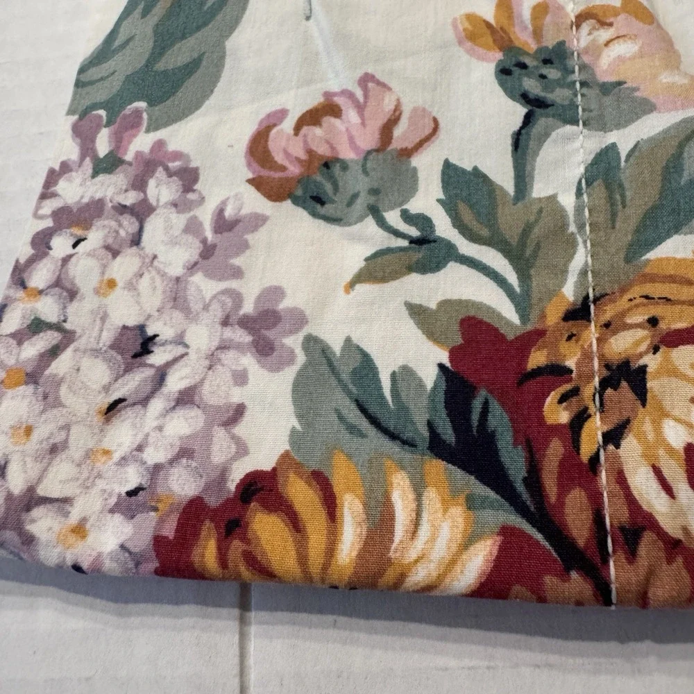 Vtg Ralph Lauren Allison Standard Pillowcase Cotton 18x30 White USA CottageCore
